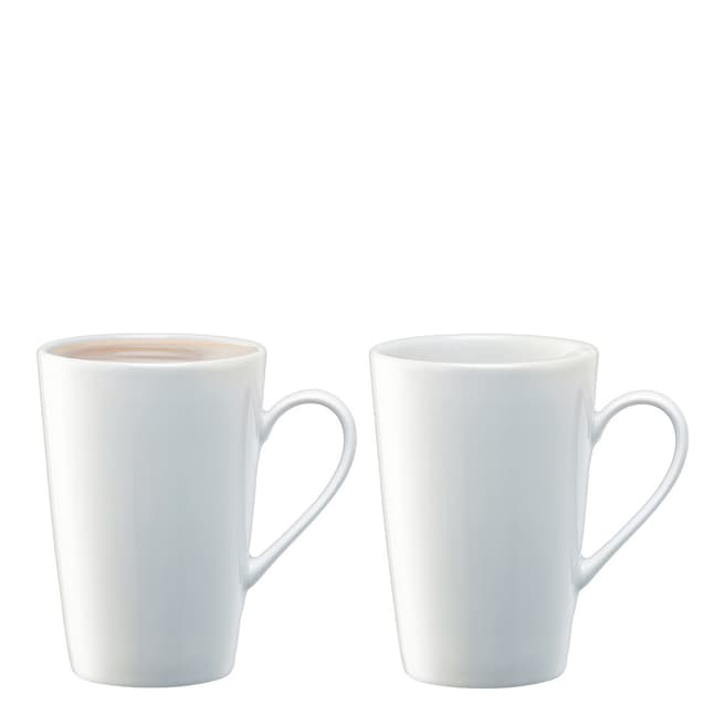 LSA Dine Set of 2 Latte Mugs, 330ml