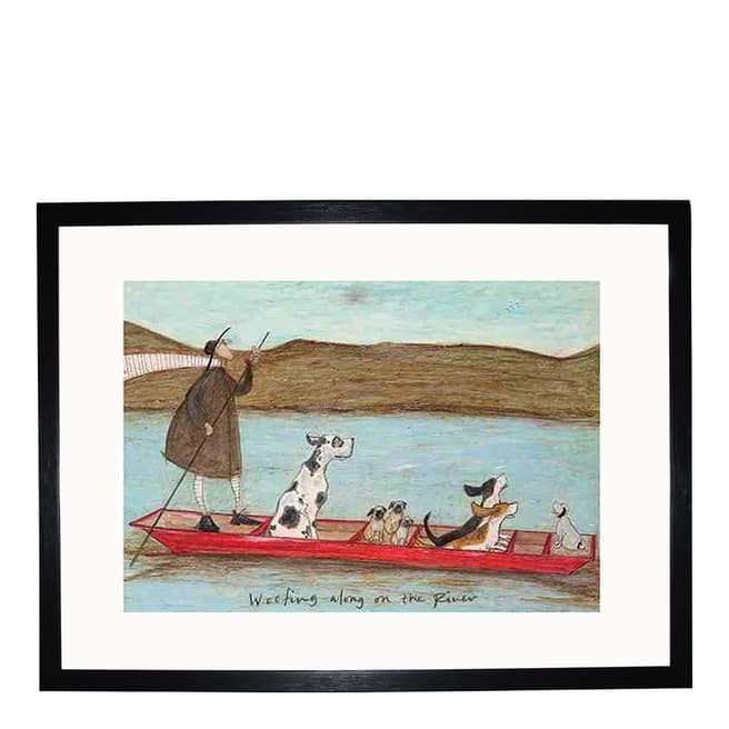 Sam Toft Woofing along on the River 30x40cm