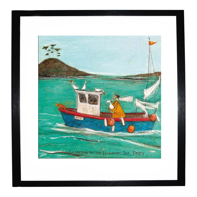Sam Toft Searching for the Legendary Sea Pasty Framed Print, 40x40cm
