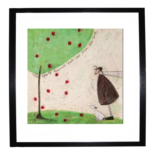 Paragon Prints The Apple Doesnt Fall from the Tree Framed Print, 40x40cm