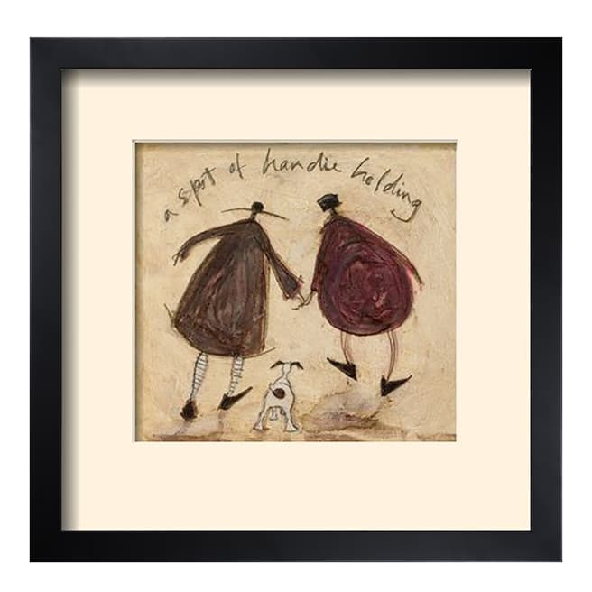 Sam Toft A Touch of Handie Holding Framed Print, 33x33cm