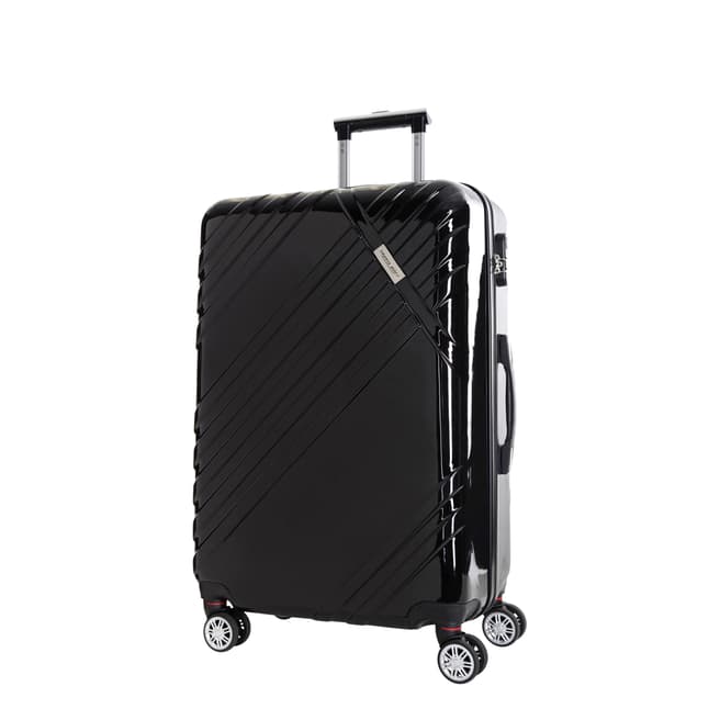 Travel One Black Rosciano 8 Wheeled Suitcase 46cm