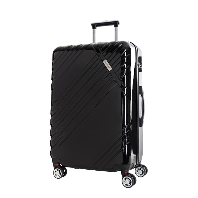 Travel One Black Rosciano 8 Wheeled Suitcase 56cm