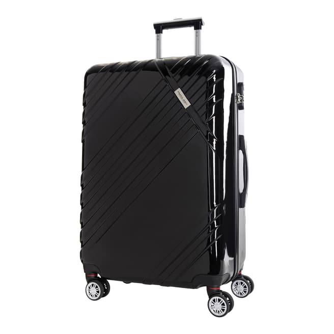 Travel One Black Rosciano 8 Wheeled Suitcase 66cm