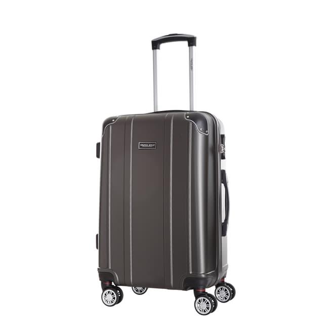 Travel One Charcoal Bazzano 8 Wheeled Suitcase 56cm