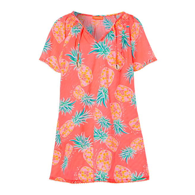 Sunuva Girls Neon Pineapple Kaftan Dress