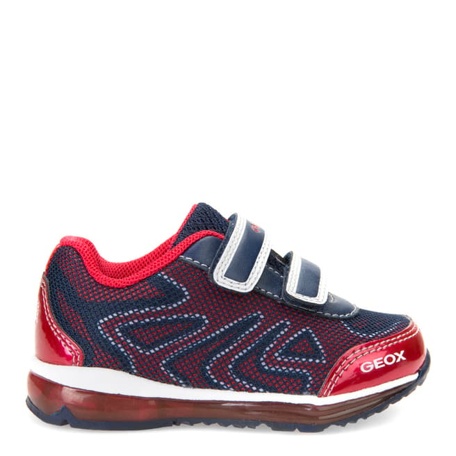 Geox Baby Navy & Red Todo Trainer