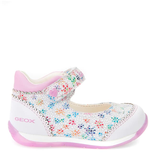 Geox Baby White Multi-Coloured Each Mary Jane