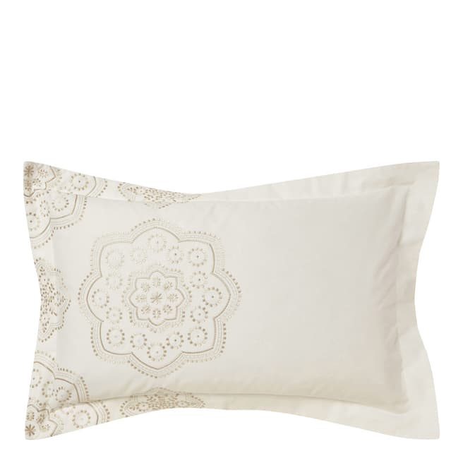 Harlequin Odetta Oxford Pillowcase, Oatmeal
