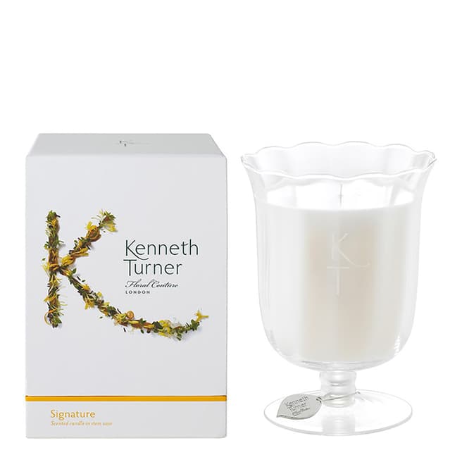 Kenneth Turner Signature Scented 580g Scented Candle in Stem Vase