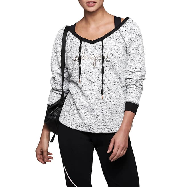 Elle Sport Black/White Long Sleeve Sweater