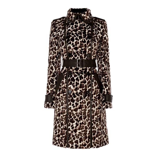 Karen Millen Leopard Print Coat