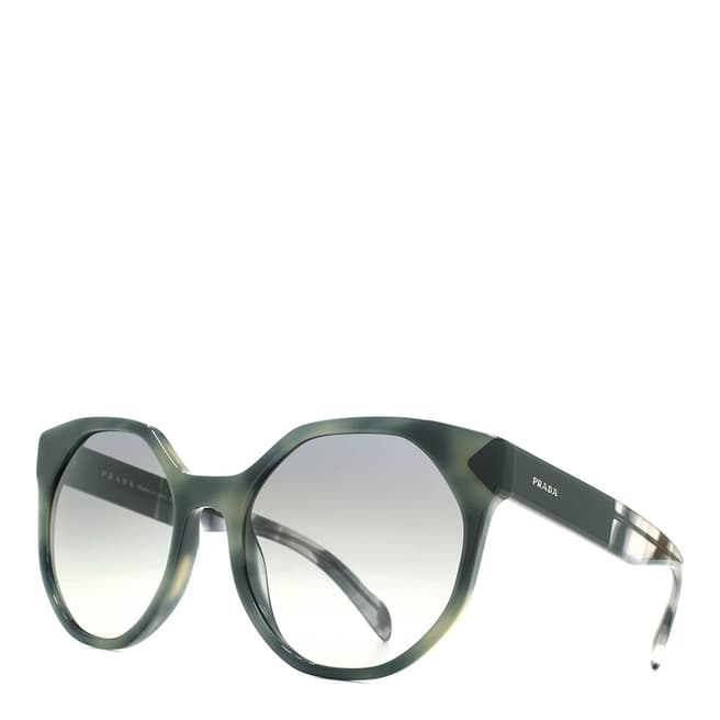 Prada Women's Striped Grey Sunglasses 55mm