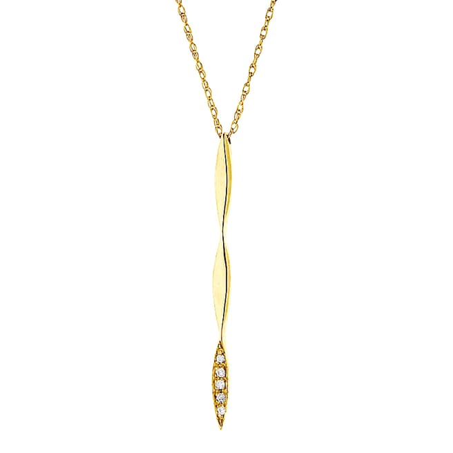 Only You Gold/Diamond Twist Necklace