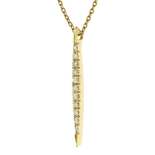 Only You Gold/Diamond Drop Necklace