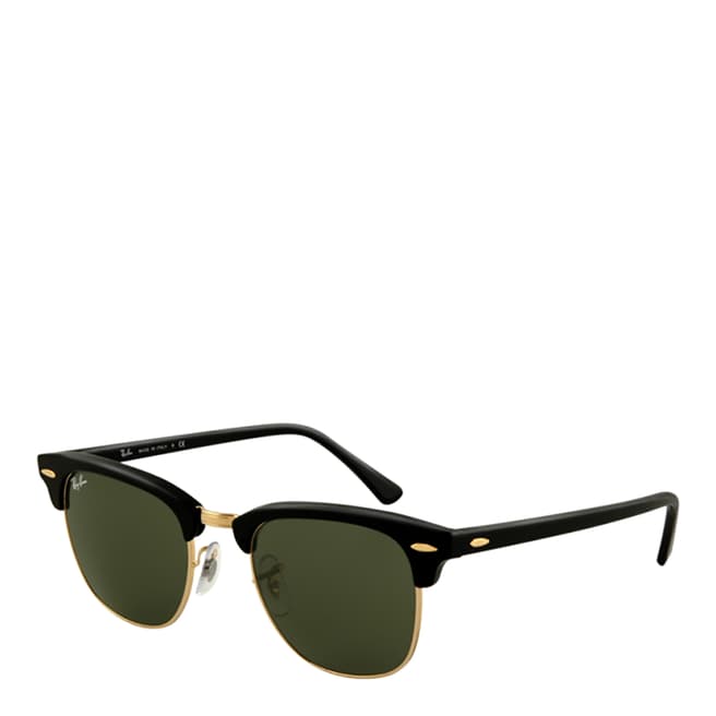 Ray-Ban Men Black Clubmaster Classic Sunglasses 56mm