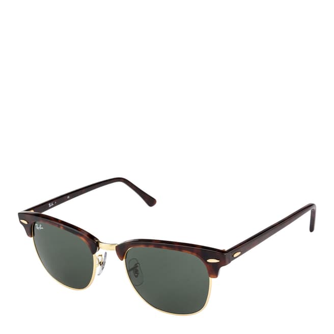 Ray-Ban Men Tortoise Clubmaster Classic Sunglasses 55mm