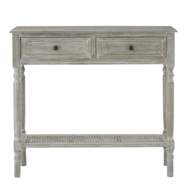 Premier Housewares Heritage Console Table, 2 Drawers, Slate Grey