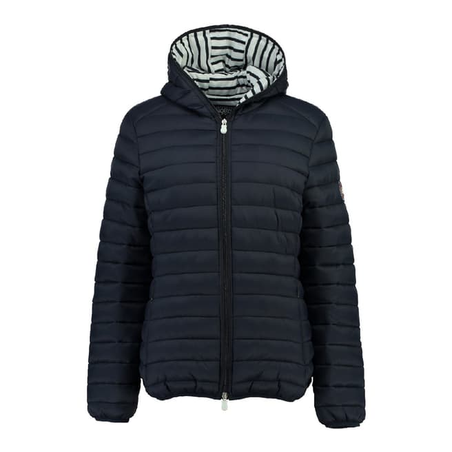 Geographical Norway Women's Navy Dinette Hood Jacket
