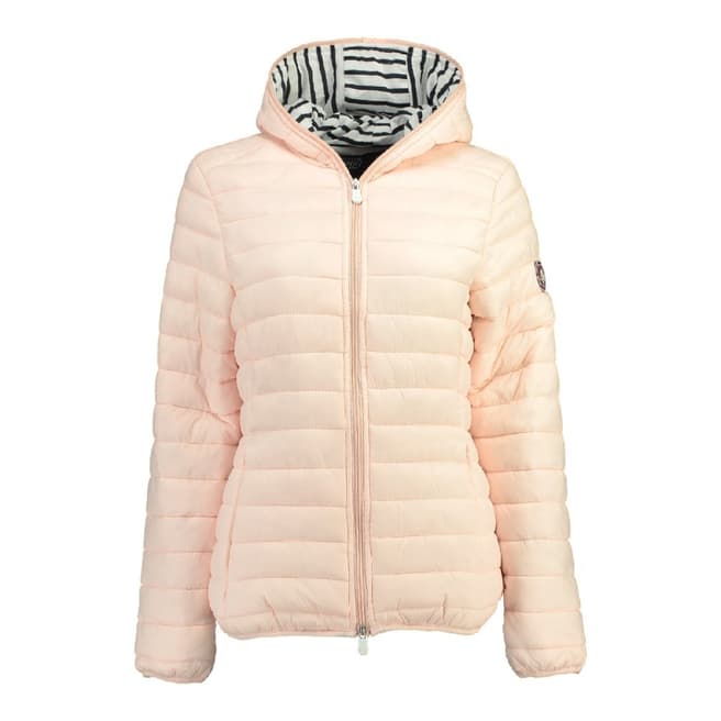 Geographical Norway Women's Pink Dinette Hood Jacket