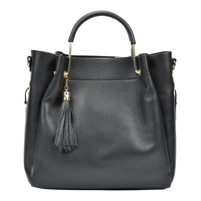 Giorgio Costa Black Leather Handbag
