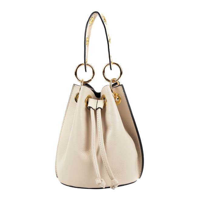 Giorgio Costa Ivory Leather Handbag