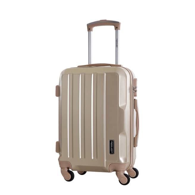 Travel One Beige Vilarosa 4 Wheeled Suitcases 56cm