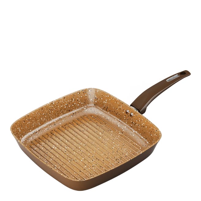 Tower Gold Grill Pan with Ceramic Coating, 25cm
