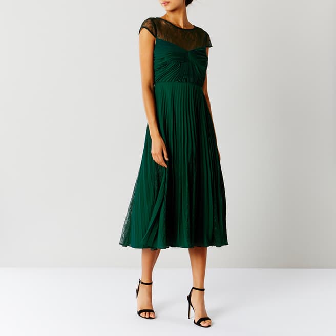 Coast Forest Green Cleo Lace Bridesmaid Dress