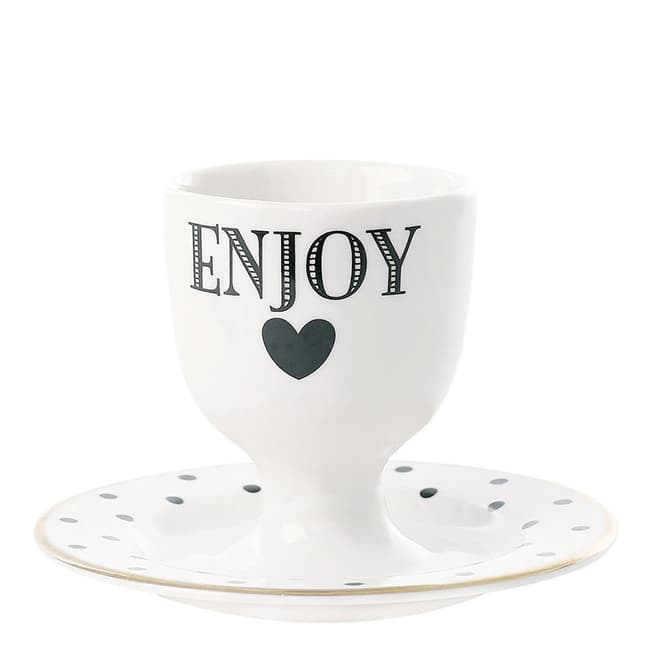 Miss Etoile Egg Cup/Plate, Enjoy