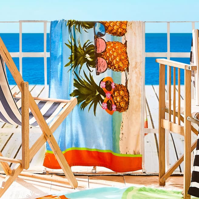 Catherine Lansfield Pineapple Beach Towel