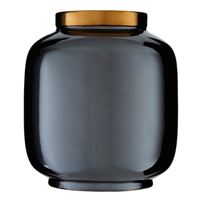 Premier Housewares Black/Gold Stellar Vase