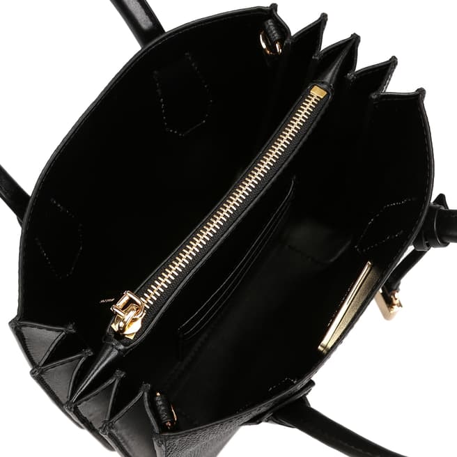 Michael Kors Black Mercer Pebbled Leather Tote Bag