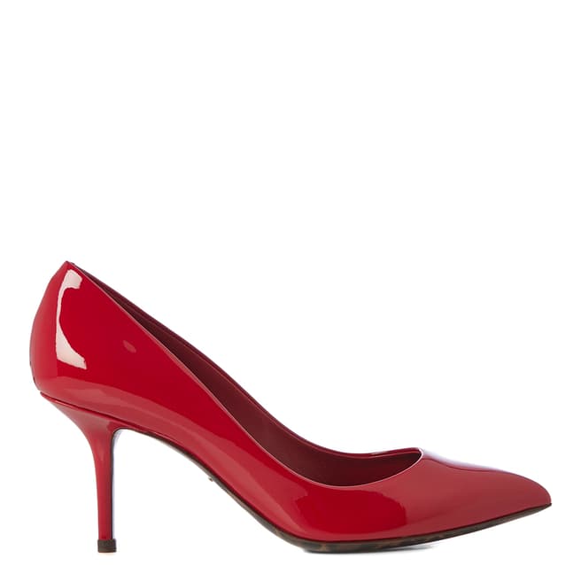 Dolce & Gabbana Women's Red Patent Mid Stiletto Pumps