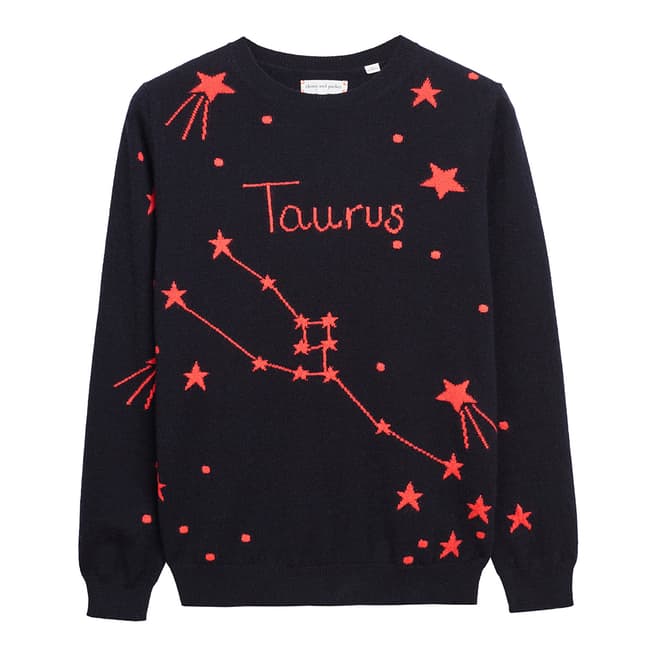 Chinti and Parker Navy/Coral Taurus Constellation Jumper
