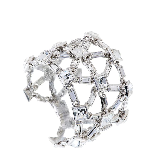 Simon Harrison Silver Crystal Claudette Crystal Bracelet
