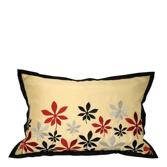 Paoletti Red Oasis Feather Cushion 40x60cm
