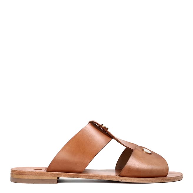 H by Hudson Women's Nude Leather Aponi Sandal
