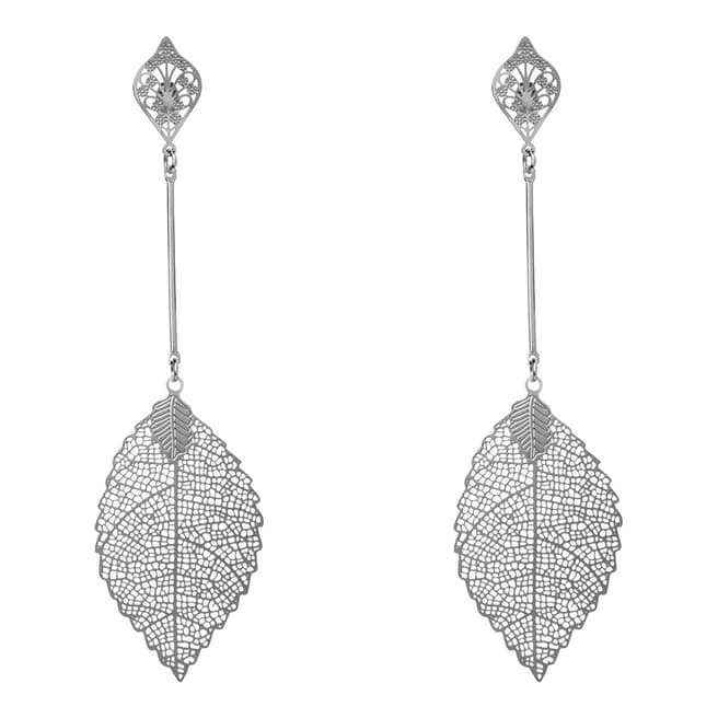 Amrita Singh Silver Leaf Earrings