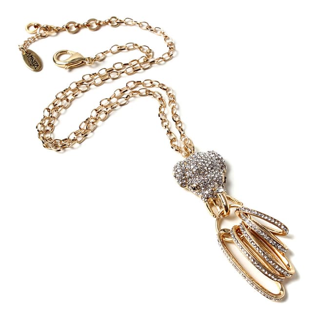 Amrita Singh Gold/Clear Elephant Pendant Necklace