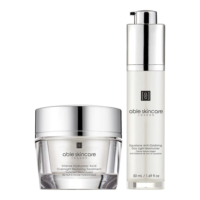 Able Skincare Set of 2 Day and Night Regime Creams