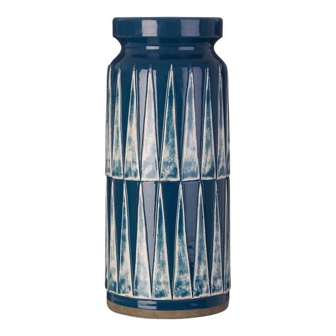Premier Housewares Complements Large Theo Vase, Teal, Handcrafted