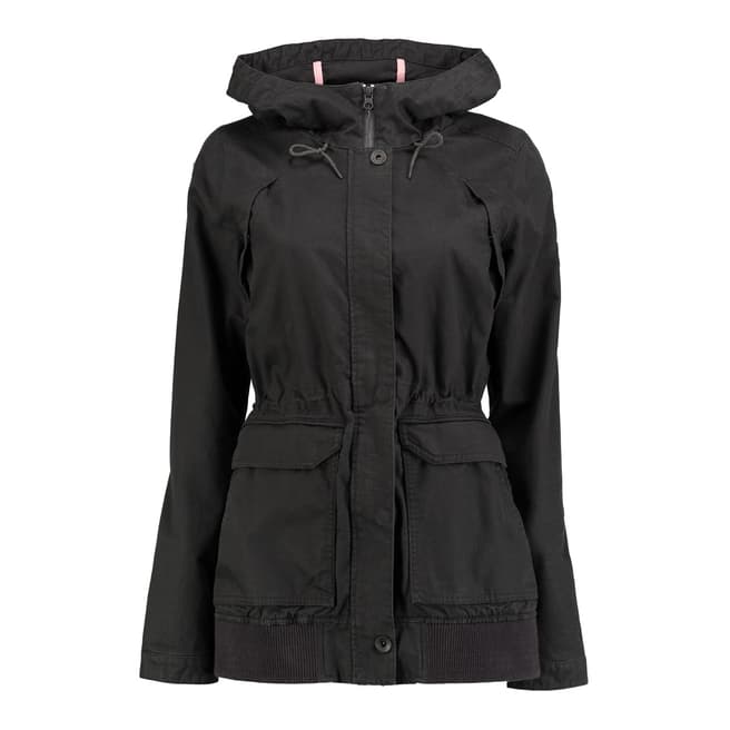 O'Neill Black Hooded Comfort Jacket 