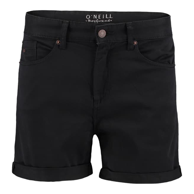 O'Neill Black Cotton Five Pocket Shorts