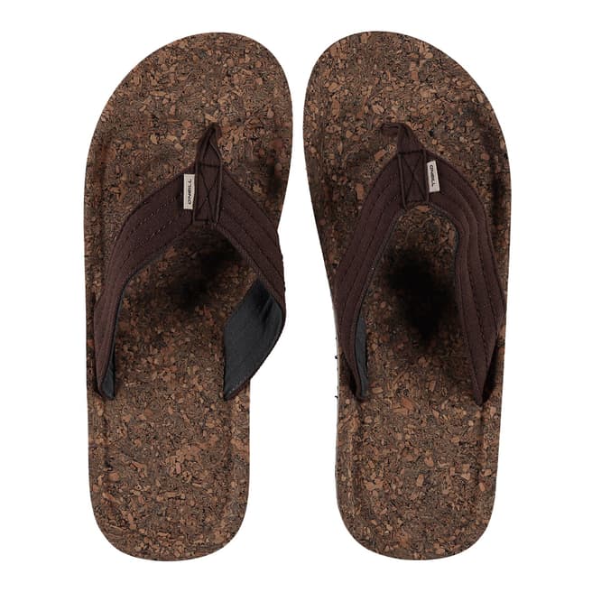 O'Neill Brown Chad Structure Flip Flops 