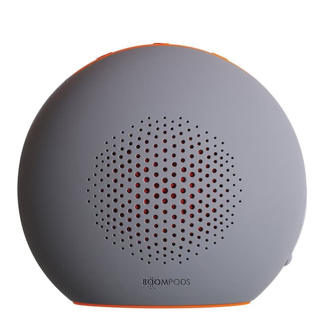 Boompods Orange/Grey Bluetooth Shhh Mode Portable Speaker