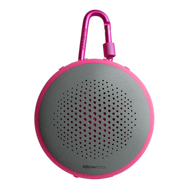 Boompods Grey/Pink Bluetooth Waterproof Portable Speaker