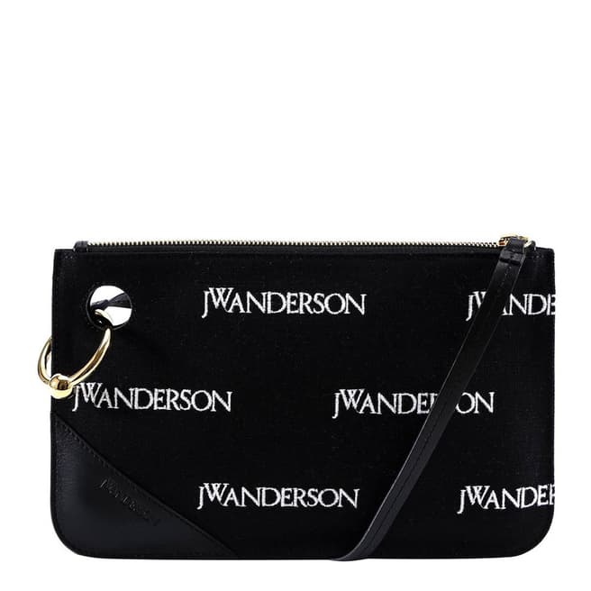 JW Anderson Black Pierce Logo Clutch Bag