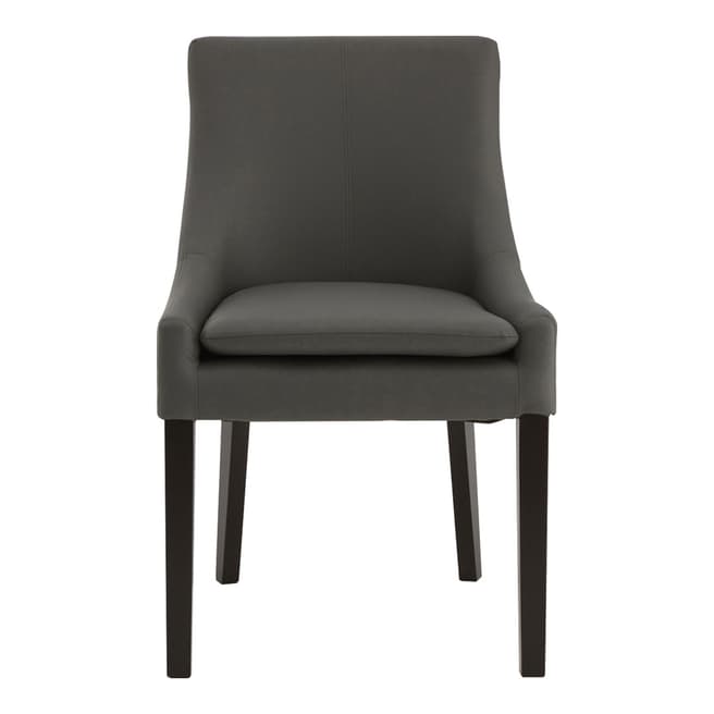 Premier Housewares Pimlico Grey Leather Effect Chair