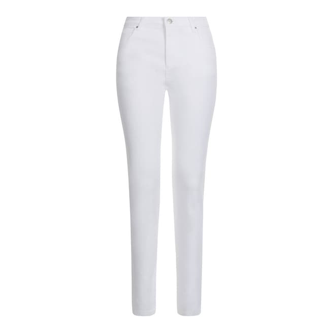 Hobbs London White Marianne Stretch Cotton Jeans